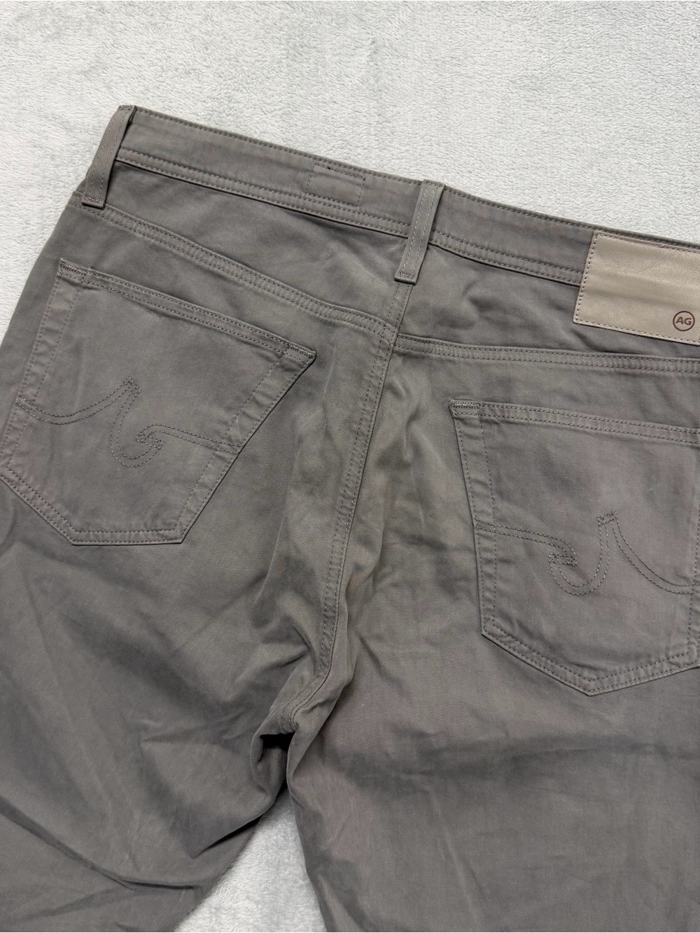 AG Adriano Goldschmied The Everett Pants Mens 34x32 Gray Stretch Chino Casual